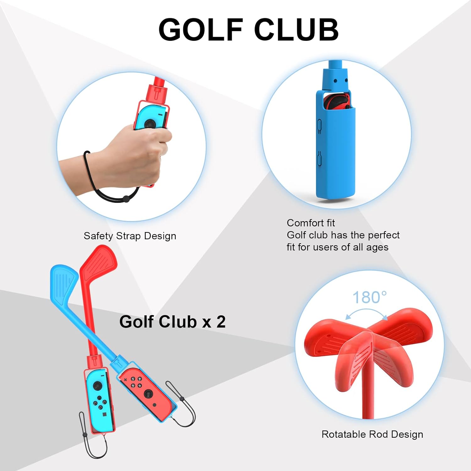 Ensemble d'accessoires de sport Switch 12 en 1 - Kits accessoires pour Nintendo Switch 2024 Family Party Pack Switch et jeux de sport OLED