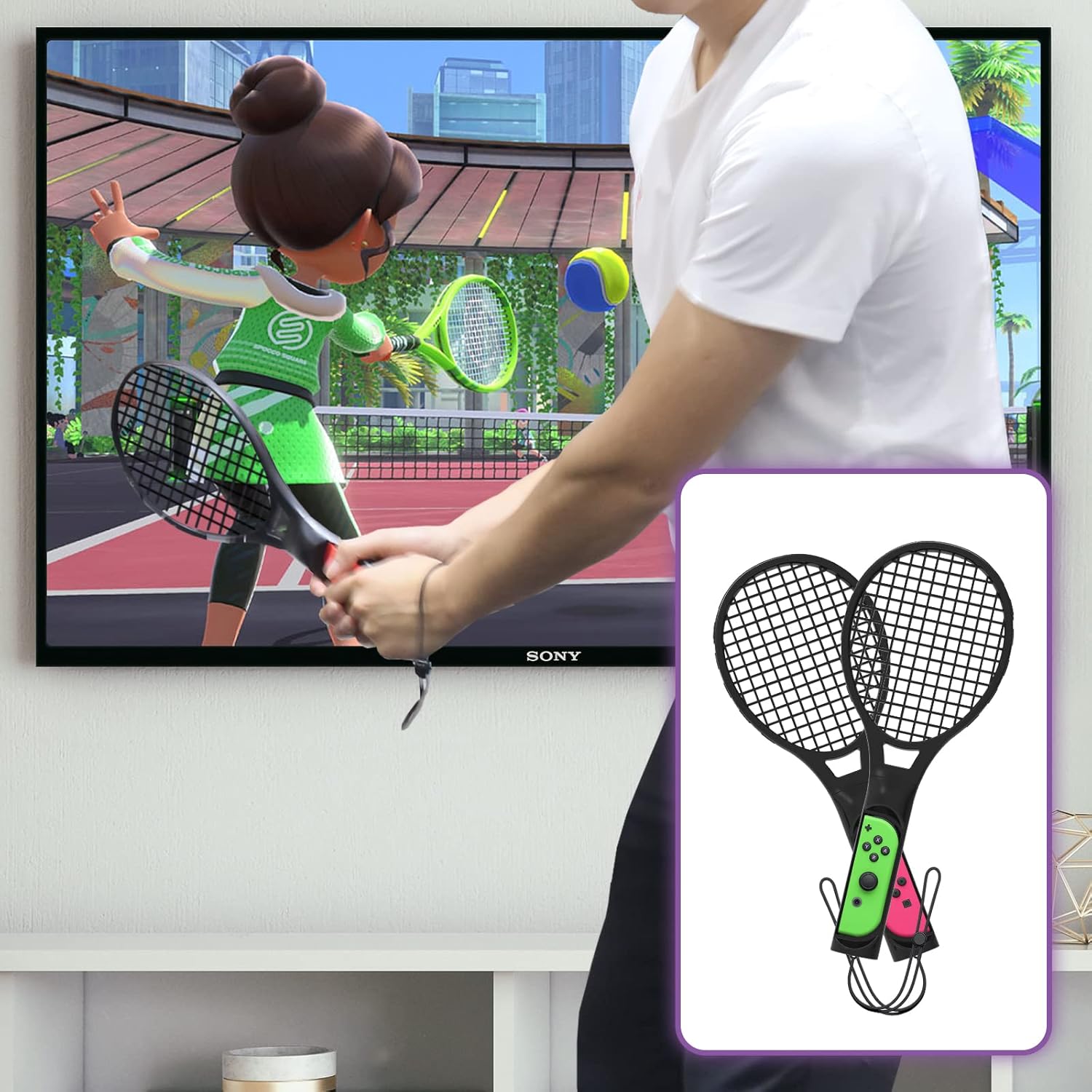 Ensemble d'accessoires de sport Switch 12 en 1 - Kits accessoires pour Nintendo Switch 2024 Family Party Pack Switch et jeux de sport OLED