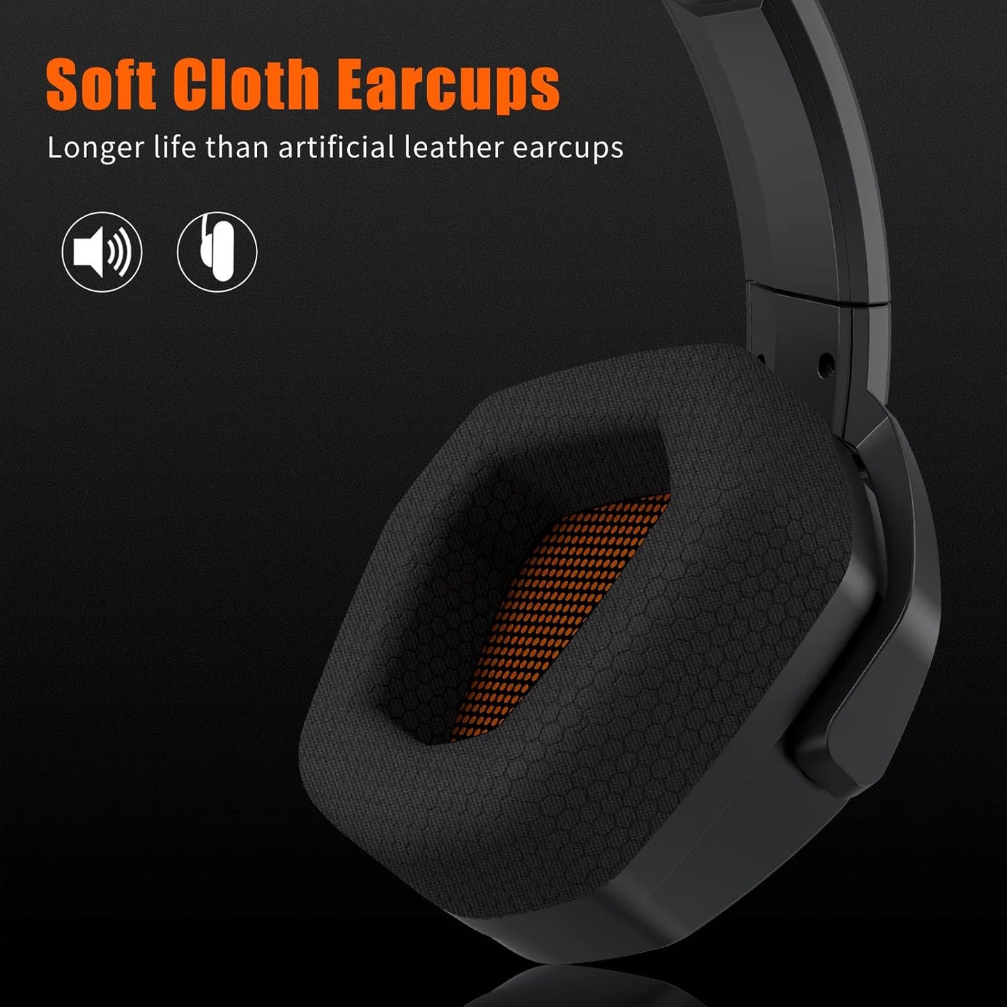 NUBWO G06 Double Casque Gaming sans Fil avec Microphone pour PS5, PC