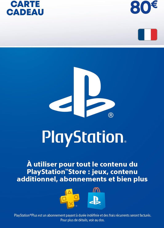 80€ Carte Cadeau PlayStation | Compte PSN français uniquement [Code par Email]